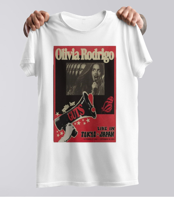 Olivia Rodrigo Spills Her Guts Live In Tokyo Japan September 27-28 T-Shirt