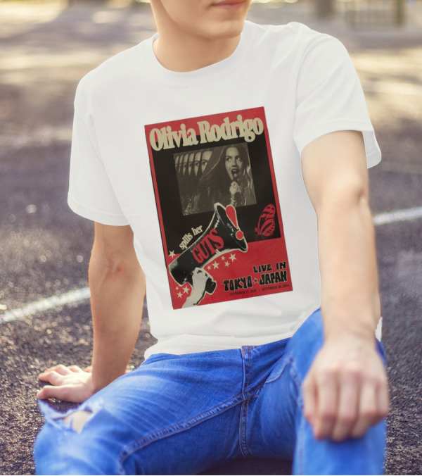 Olivia Rodrigo Spills Her Guts Live In Tokyo Japan September 27-28 T-Shirt