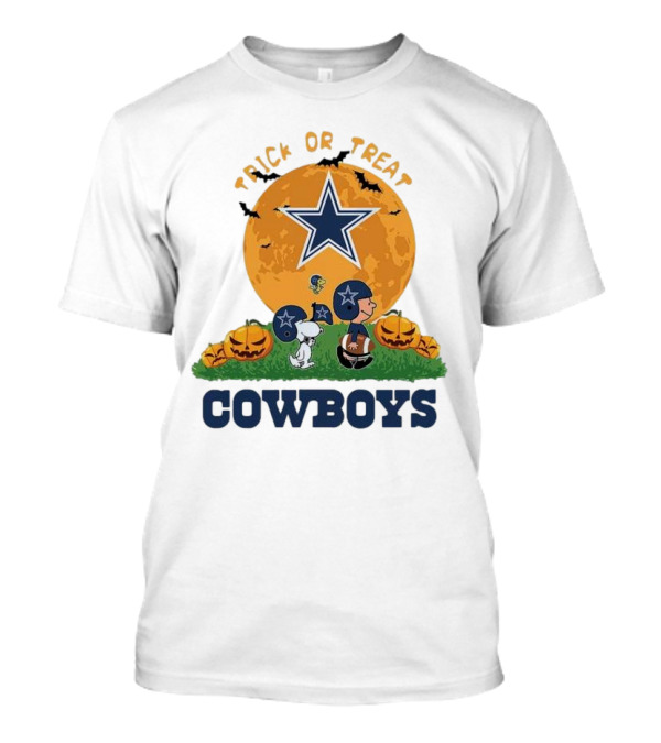 Trick Or Treat Snoopy And Charlie Brown Cowboys Halloween T-Shirt