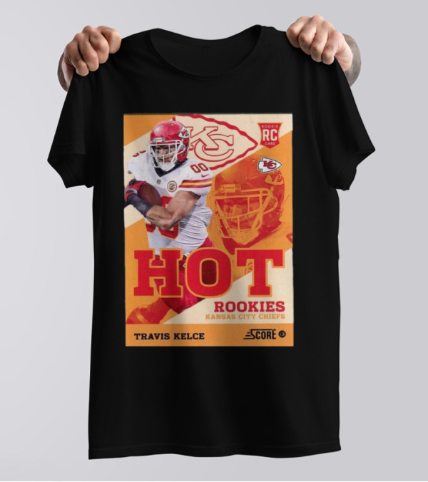 Travis Kelce Rookie Card Kansas City Chiefs 2013 Panini Score Hot Rookies T-Shirt