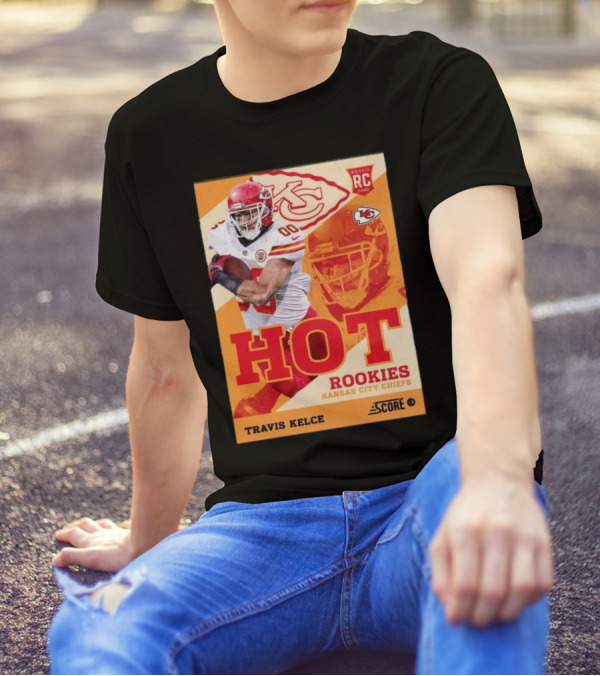 Travis Kelce Rookie Card Kansas City Chiefs 2013 Panini Score Hot Rookies T-Shirt
