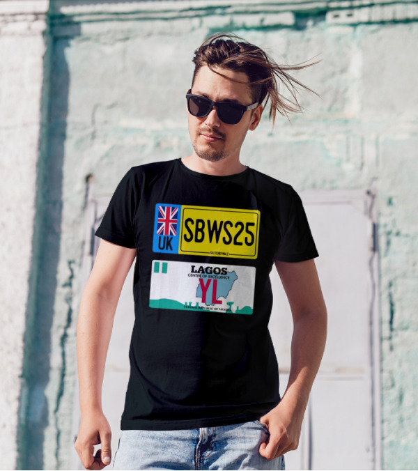 UK SBWS25 Lagos Center Of Excellence Federal Republic Of Nigeria Plate T-Shirt