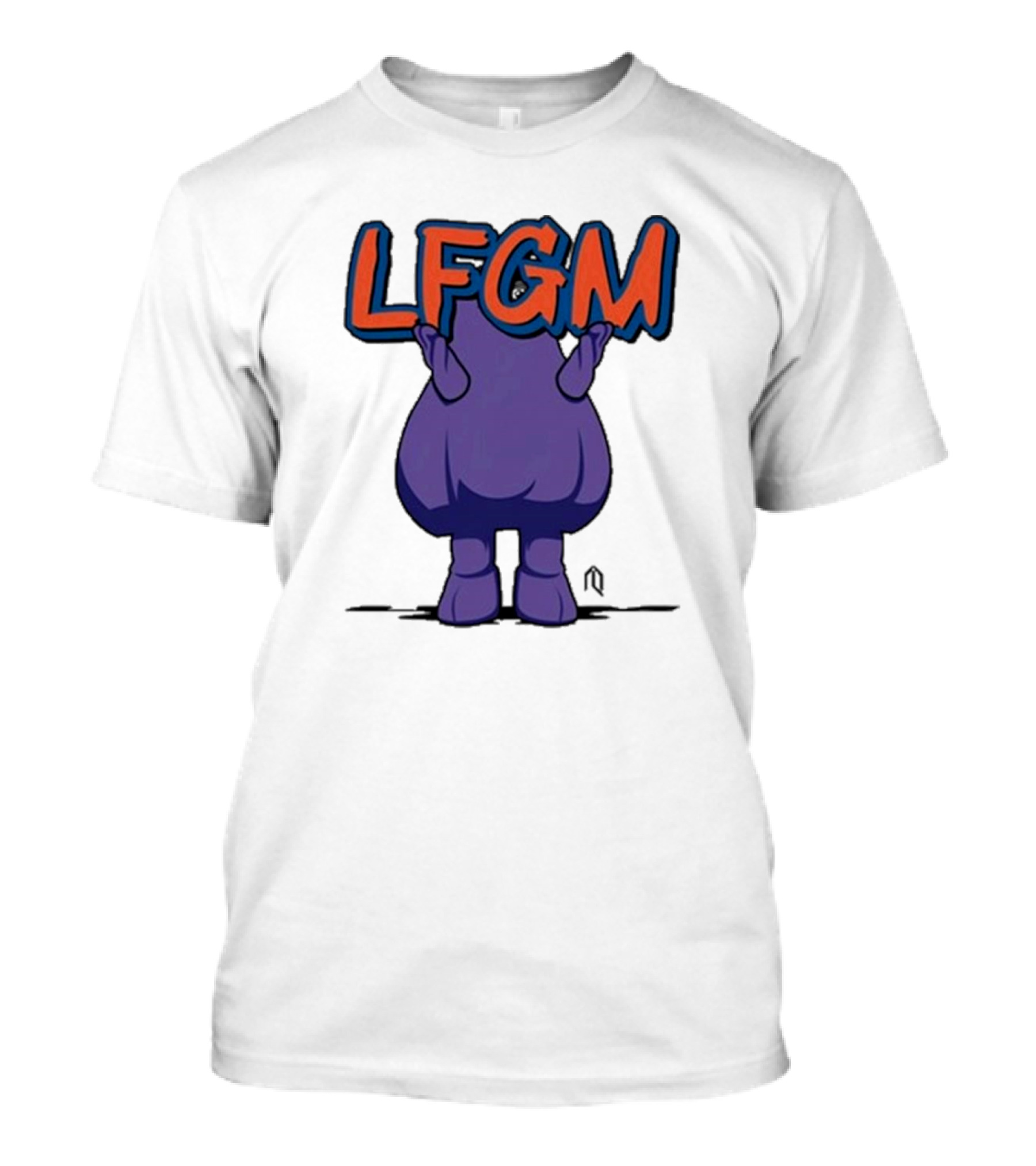 New York Mets LFGM Grimace Athlete T-Shirt