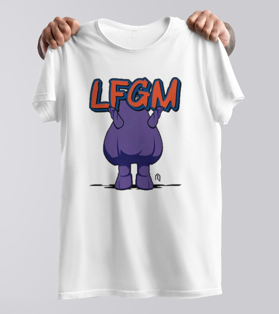 New York Mets LFGM Grimace Athlete T-Shirt