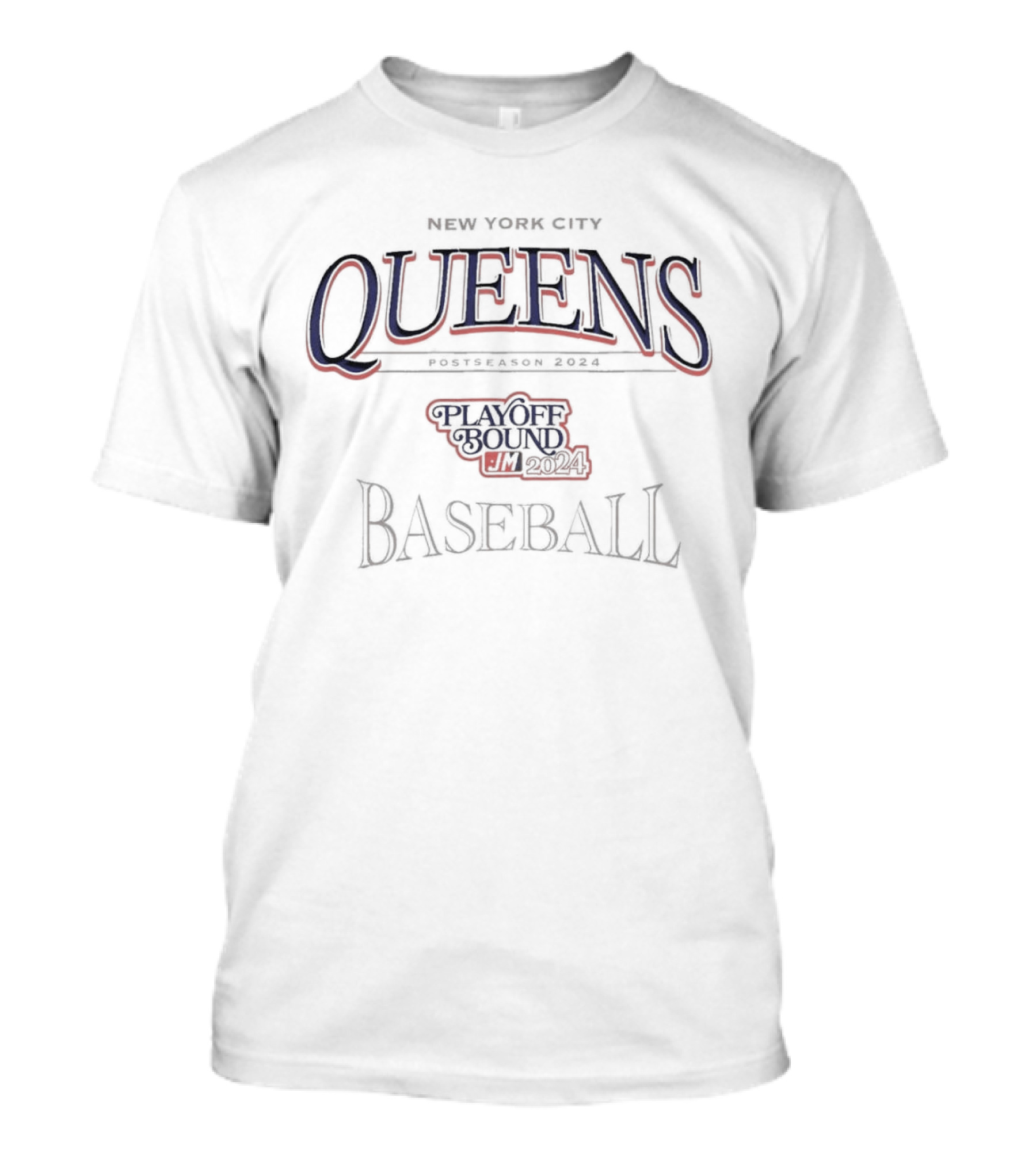 New York City Queens Postseason 2024 Playoff Bound Baseball T-Shirt