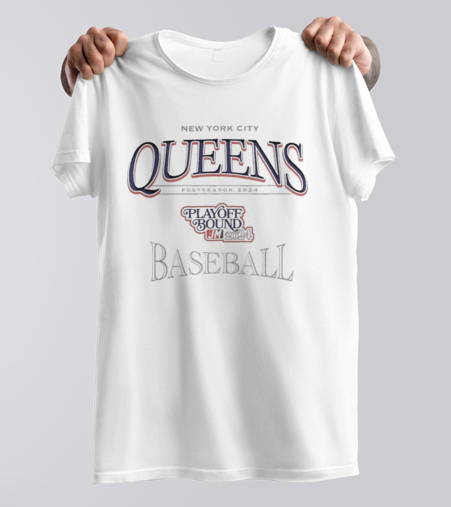 New York City Queens Postseason 2024 Playoff Bound Baseball T-Shirt