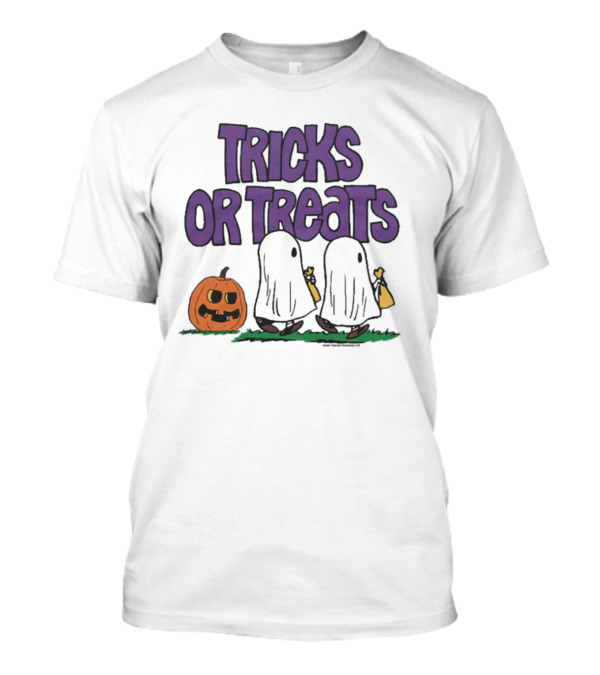 Peanuts Tricks Or Treats Halloween 2024 Pumpkin Ghosts T-Shirt