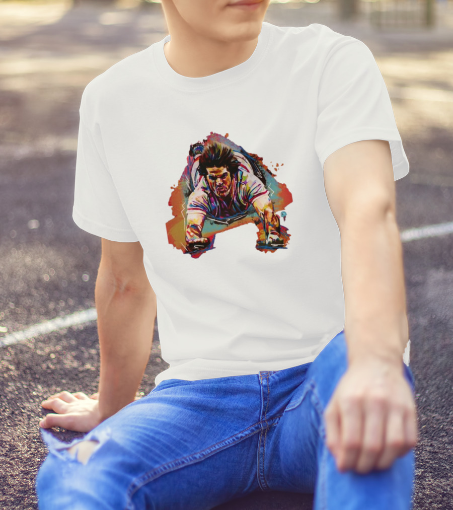 Pete Rose Sliding Action – Shawn Voelker T-Shirt