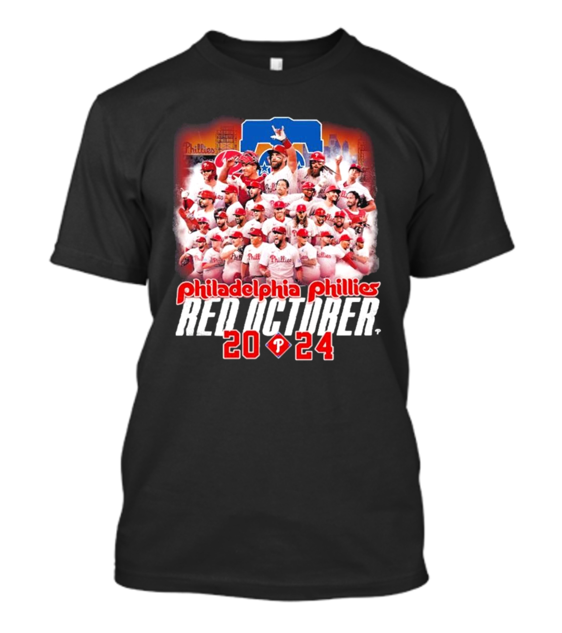 Philadelphia Phillies Red October 2024 Team T-Shirt