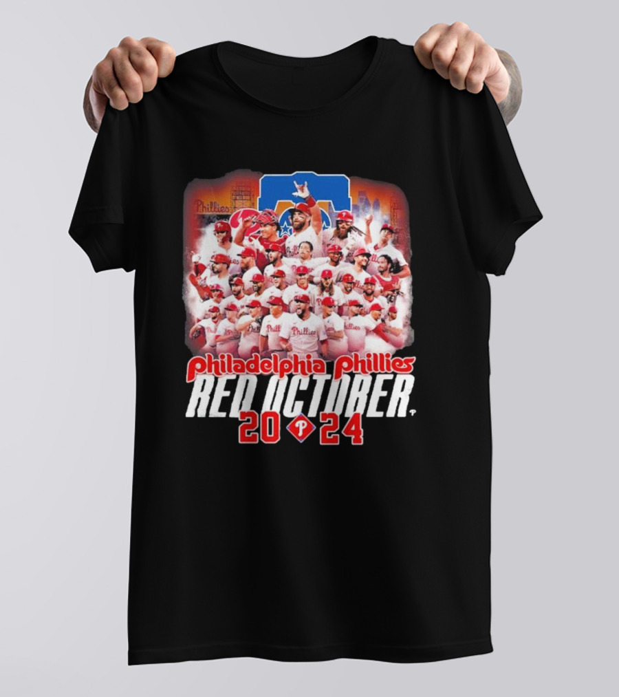 Philadelphia Phillies Red October 2024 Team T-Shirt