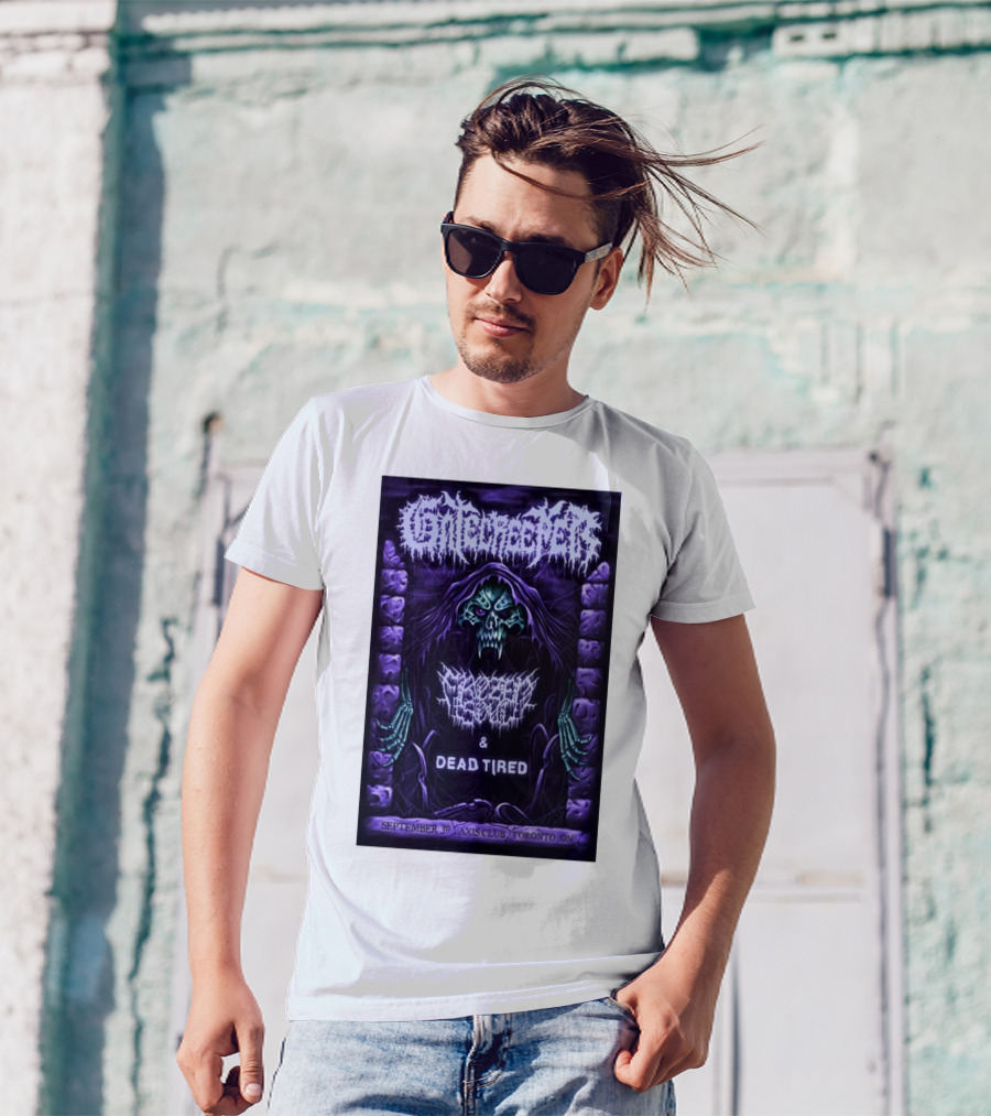 Gatecreeper September 30 Axis Club Toronto ON Frozen Soul And Dead Tired Concert T-Shirt