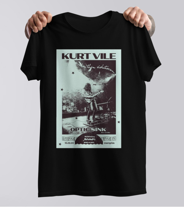 Kurt Vile And The Violators With Optic Sink Live At Hernando's Hideaway Memphis Oct 22 T-Shirt