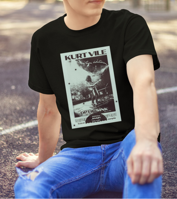 Kurt Vile And The Violators With Optic Sink Live At Hernando's Hideaway Memphis Oct 22 T-Shirt