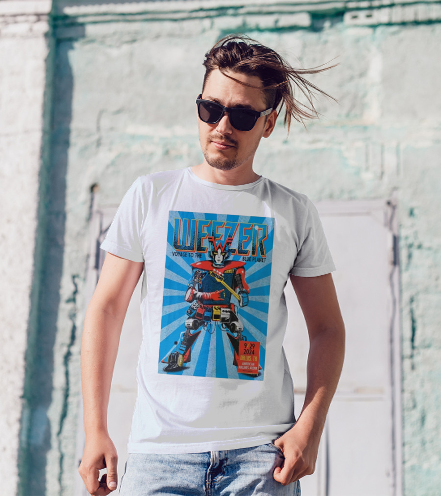 Weezer Voyage To The Blue Planet American Airlines Center Dallas TX September 29 T-Shirt