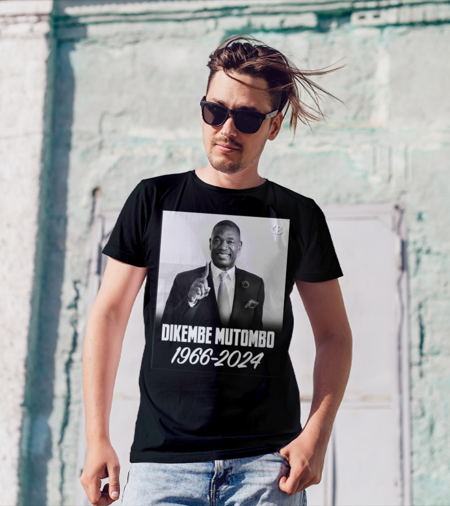Dikembe Mutombo 1966-2024 Basketball Legend Memorial T-Shirt