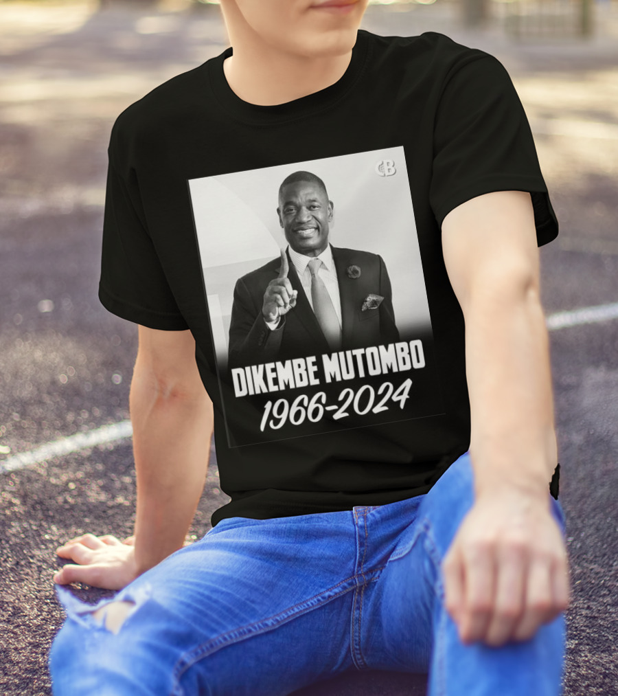 Dikembe Mutombo 1966-2024 Basketball Legend Memorial T-Shirt