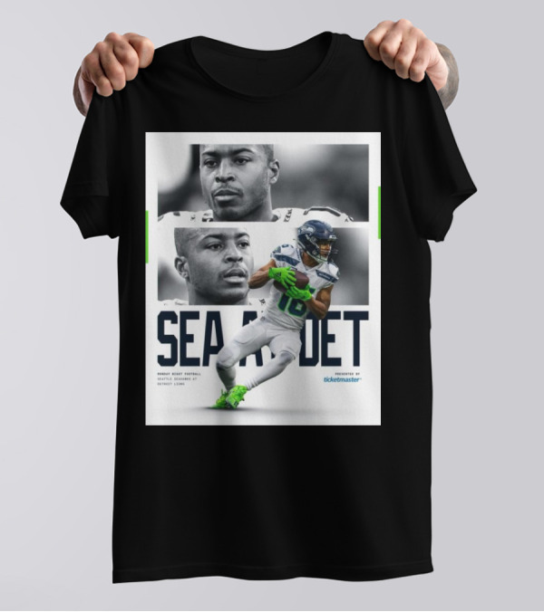 Sea At Det Monday Night Football Seattle Seahawks At Detroit Lions Presented By Ticketmaster T-Shirt
