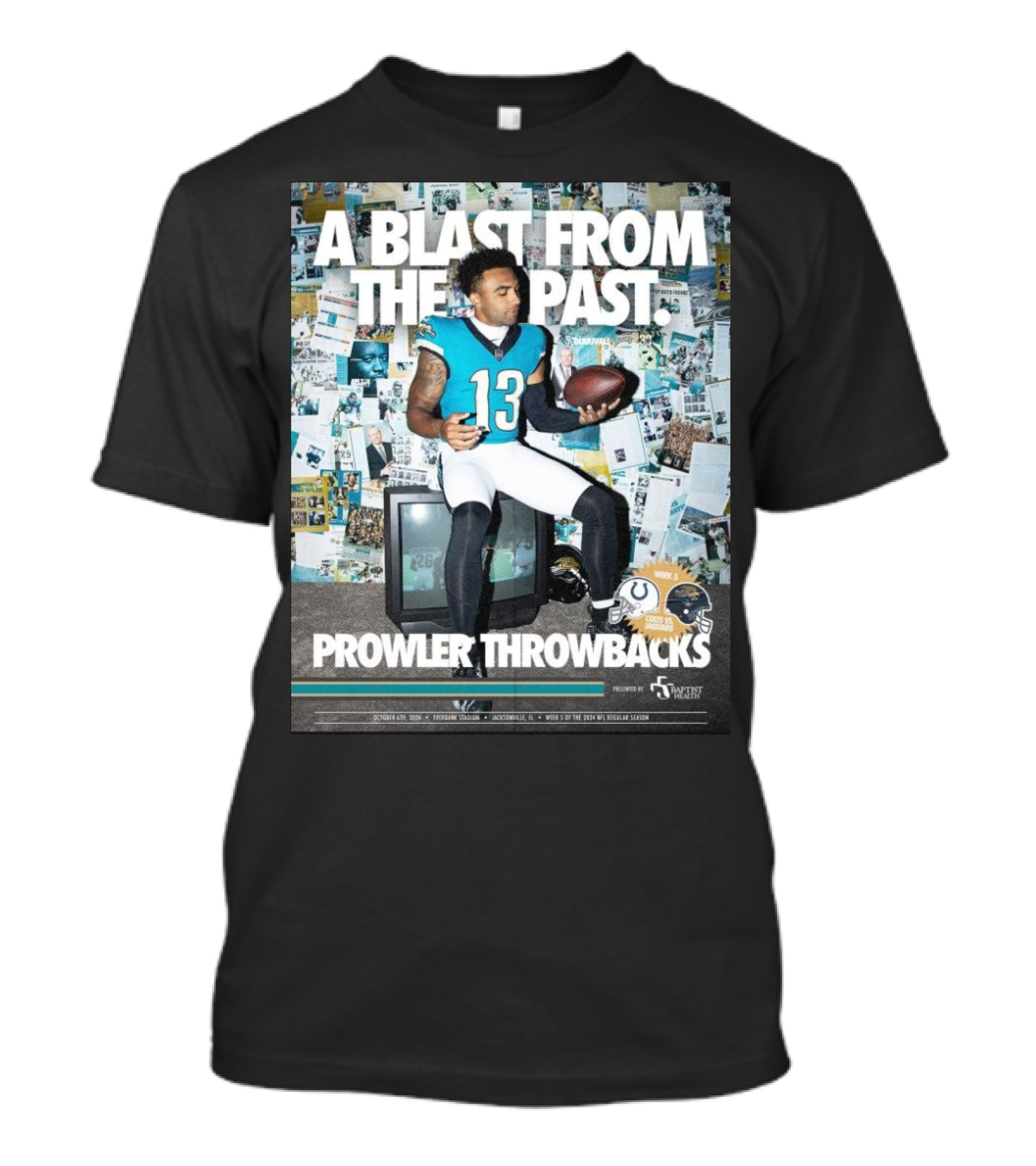 A Blast From The Past Prowler Throwbacks Week 5 Indianapolis Colts Vs Jacksonville Jaguars 2024 NFL T-Shirt