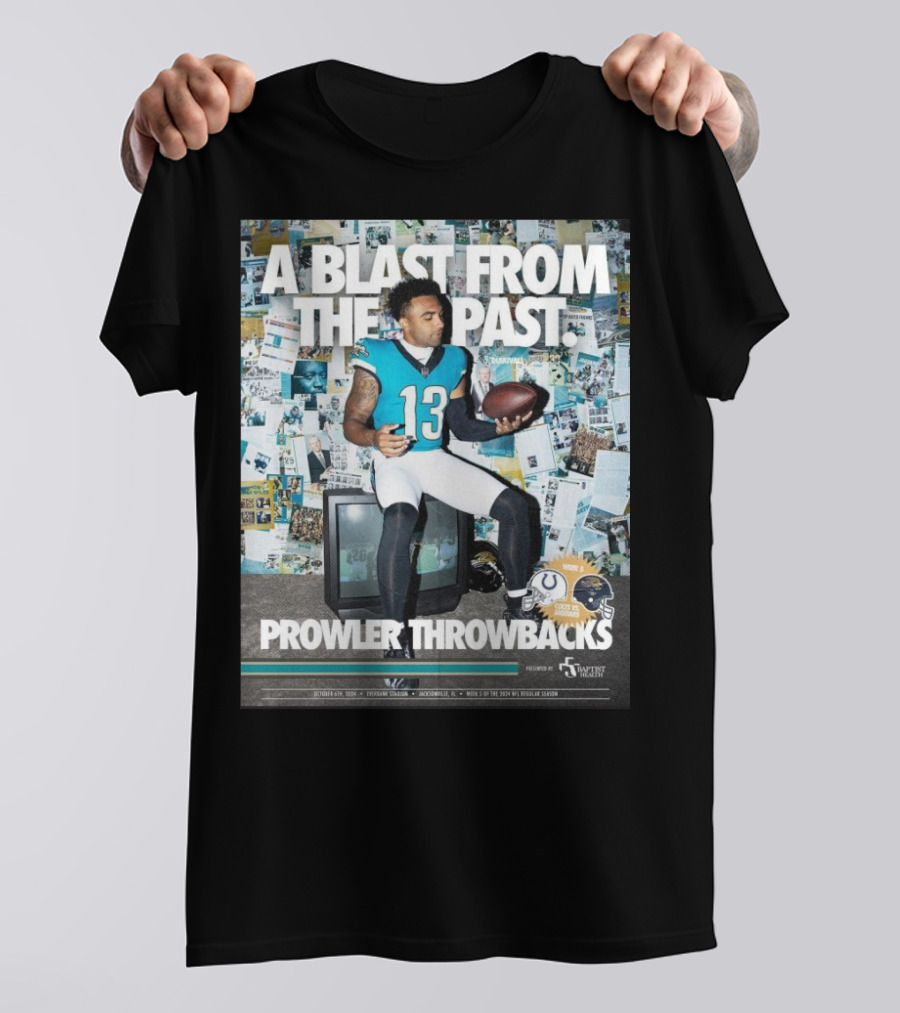 A Blast From The Past Prowler Throwbacks Week 5 Indianapolis Colts Vs Jacksonville Jaguars 2024 NFL T-Shirt