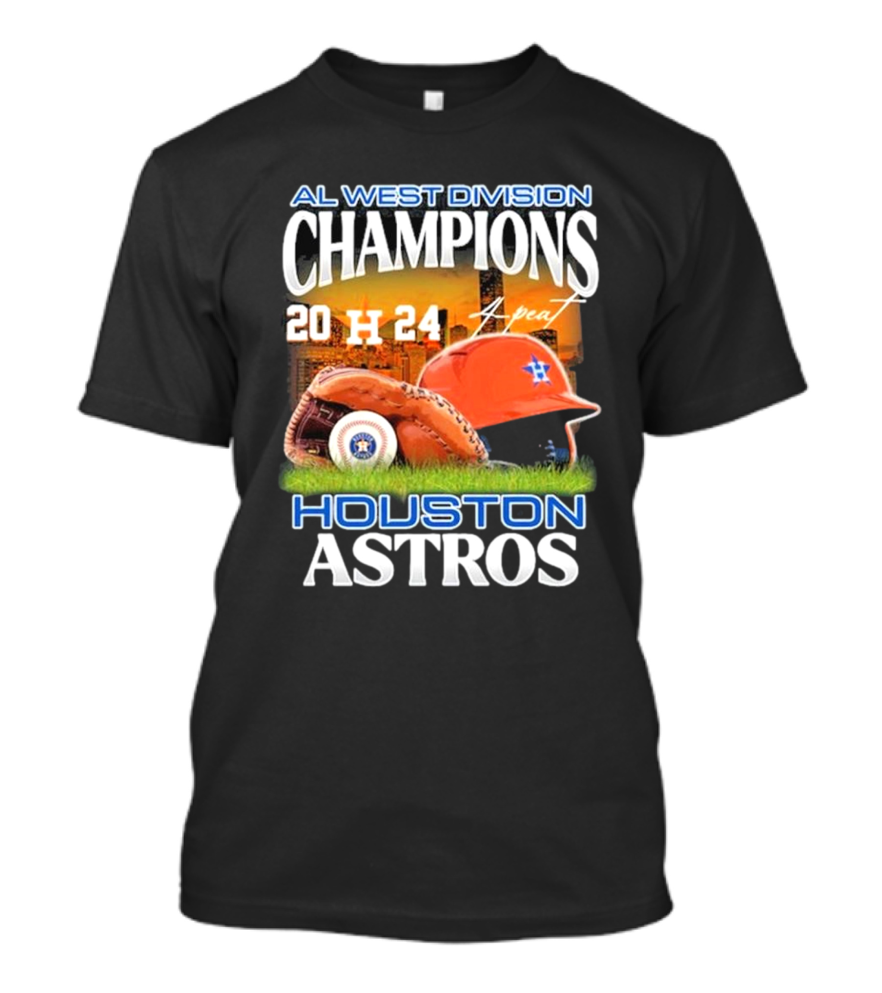 AL West Division Champions 2024 Repeat Houston Astros Baseball Gear T-Shirt