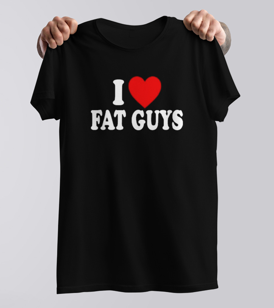 Alexis Xj Wearing I Love Fat Guys I ♥ Fat Guys T-Shirt