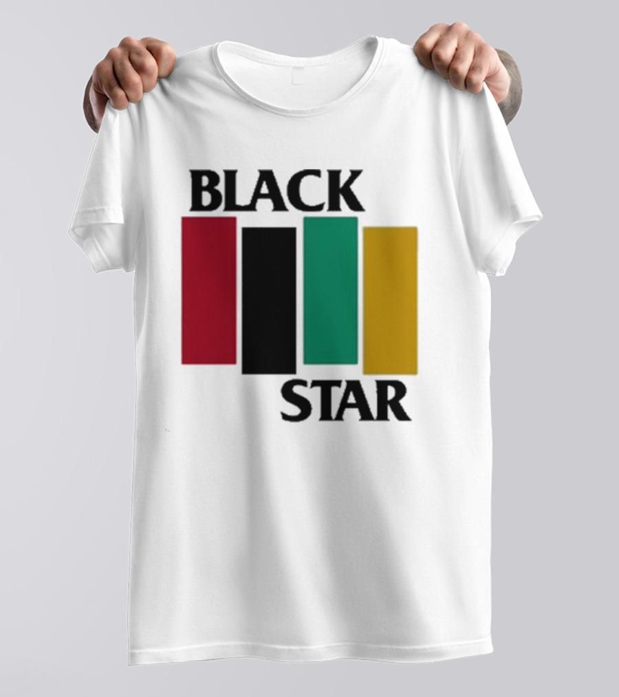 Black Star Red Black Green Yellow Flag T-Shirt