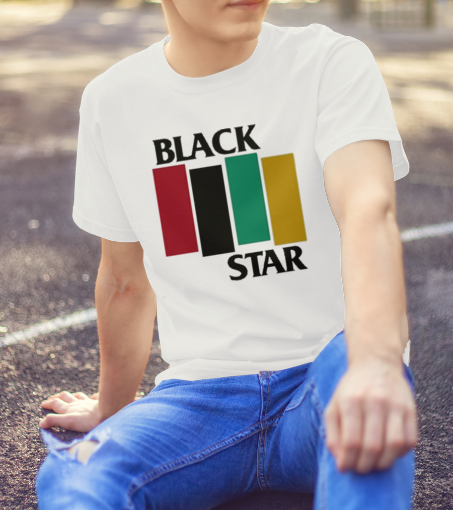 Black Star Red Black Green Yellow Flag T-Shirt