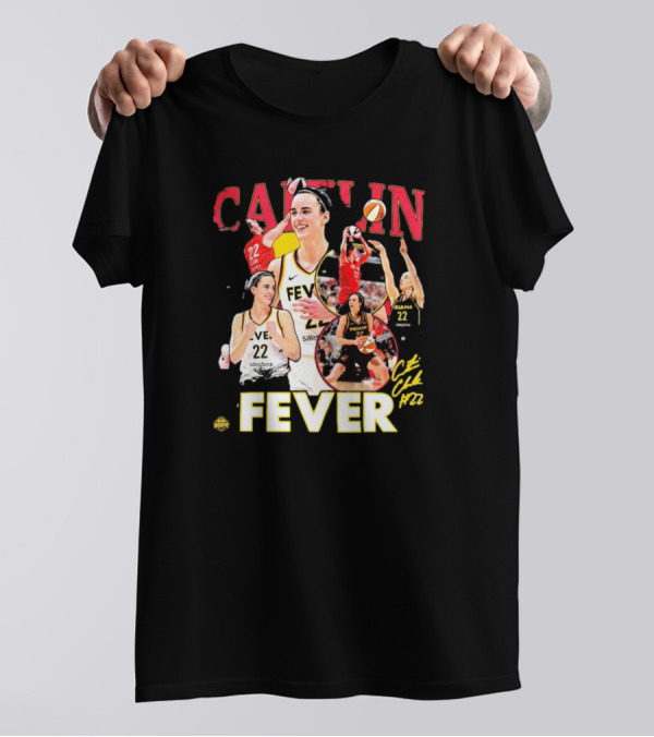 Caitlin Clark Fever WNBA Rookie Of The Year Indiana 22 Signature T-Shirt