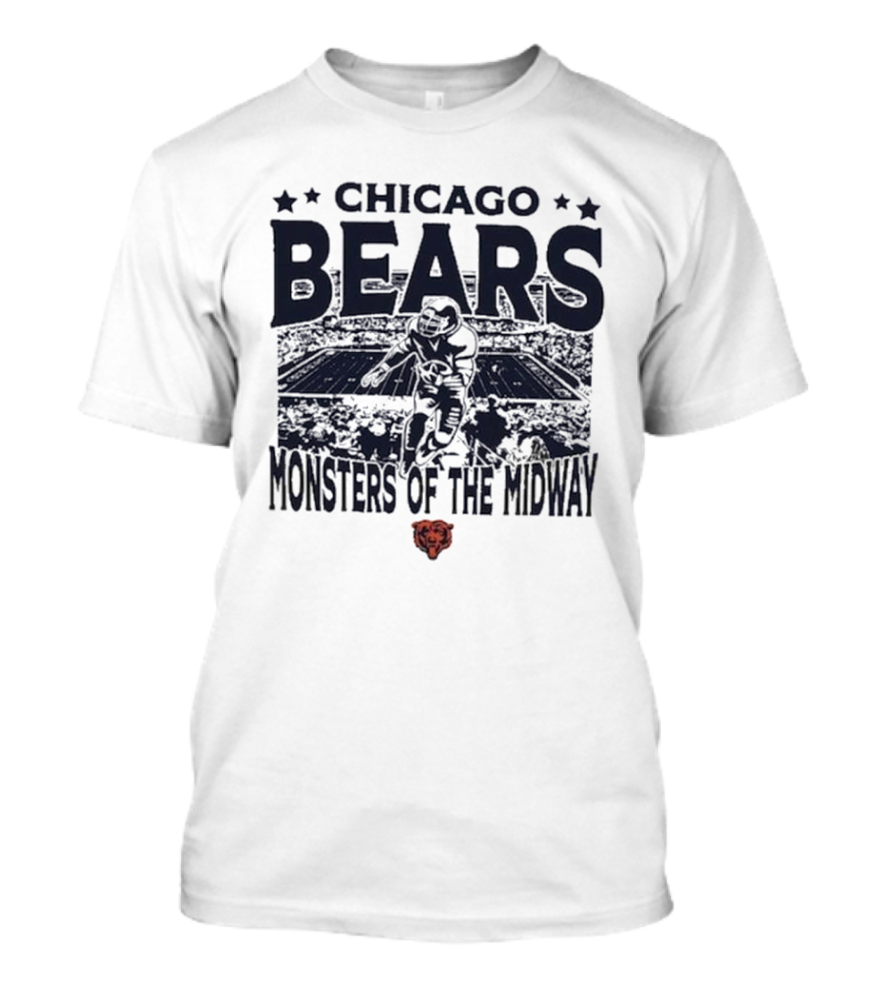 Chicago Bears Monsters Of The Midway Vintage Stadium T-Shirt