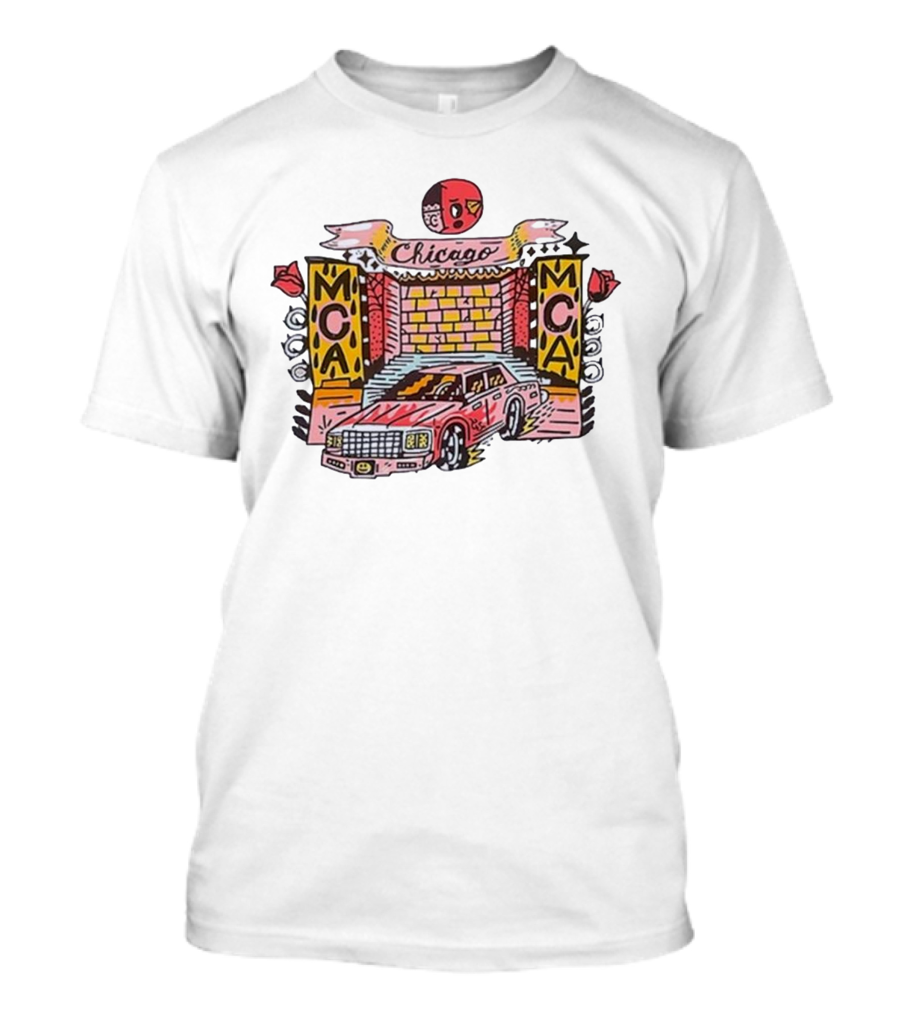 Chicago Sentrock MCA Brick Wall Car T-Shirt