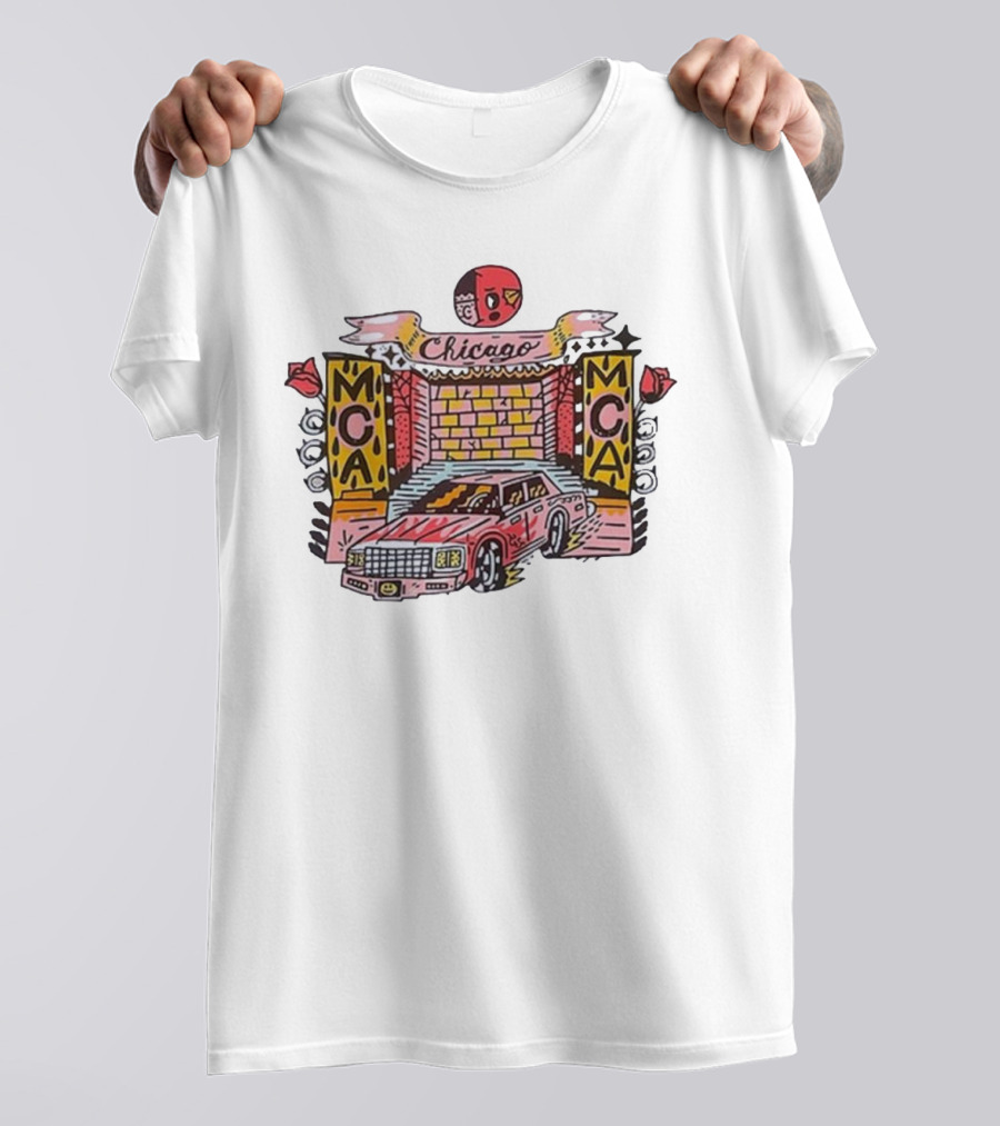 Chicago Sentrock MCA Brick Wall Car T-Shirt