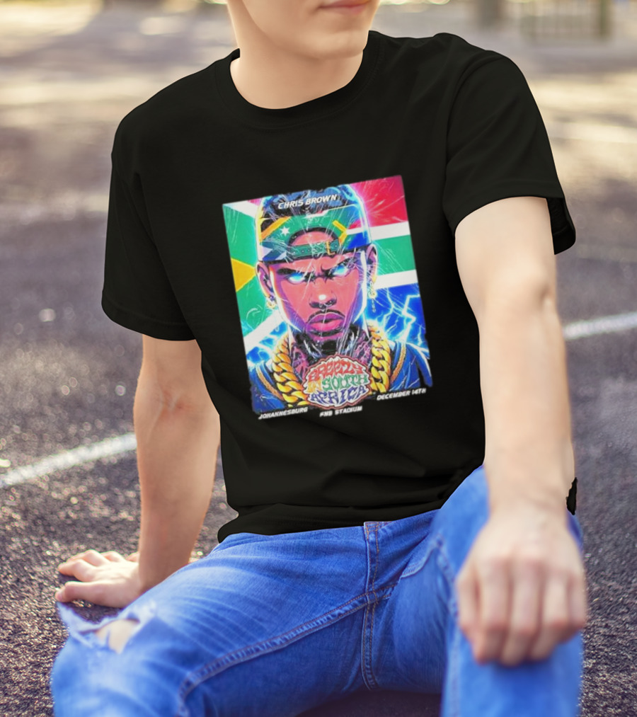 Chris Brown Breezy In South Africa Johannesburg FNB Stadium December 14th T-Shirt