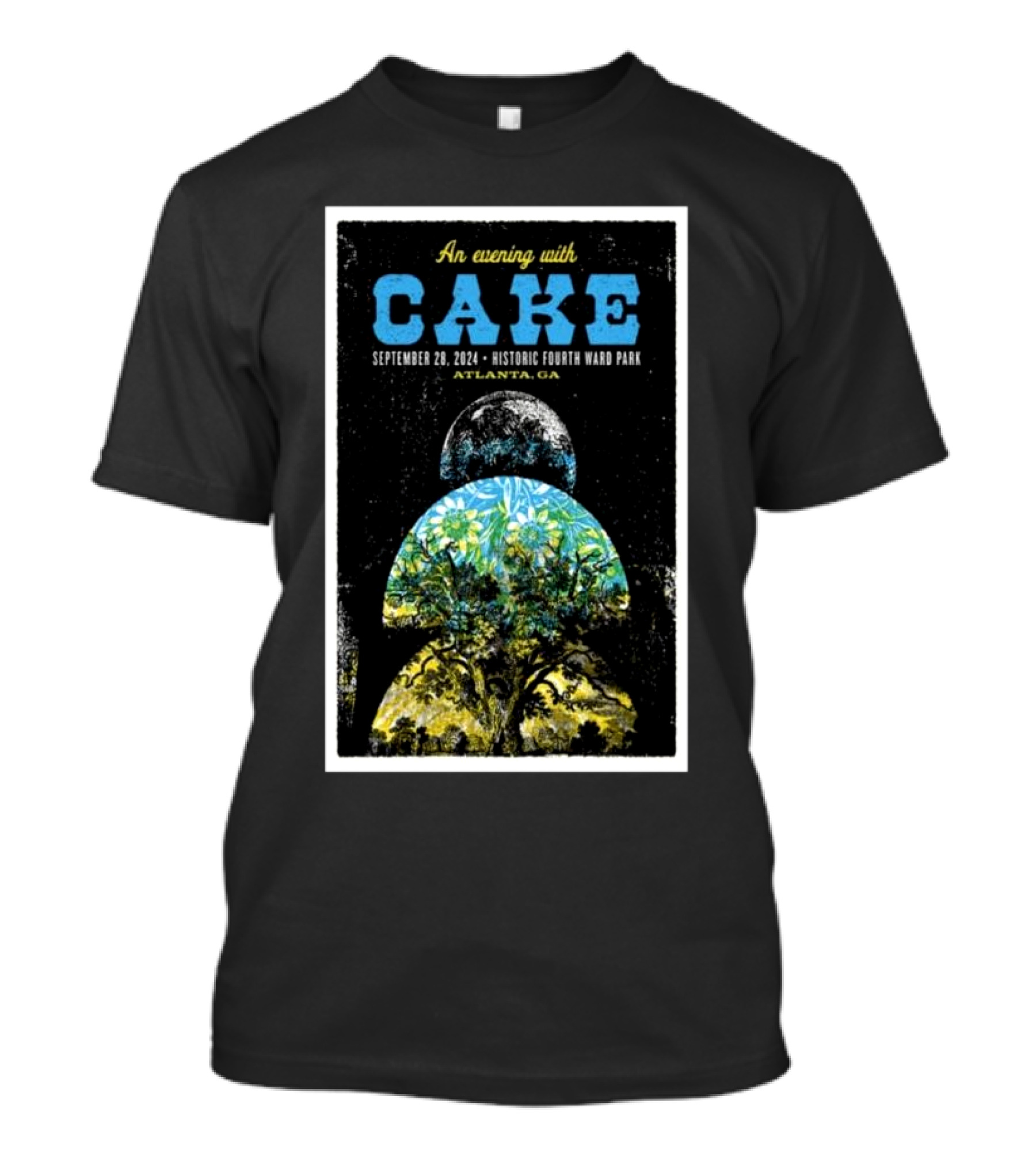 An Evening With Cake September 28, 2024 Historic Fourth Ward Park Atlanta GA T-Shirt
