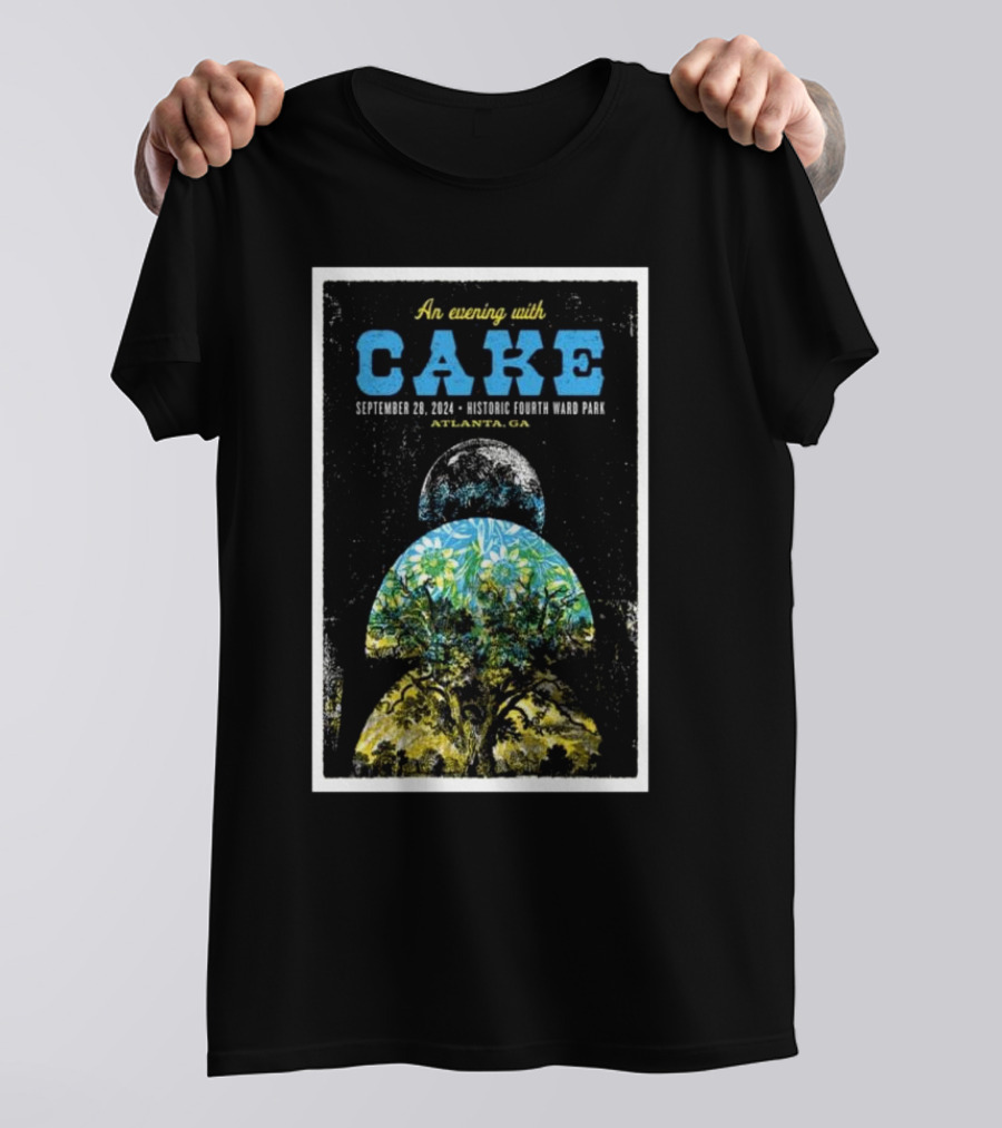 An Evening With Cake September 28, 2024 Historic Fourth Ward Park Atlanta GA T-Shirt