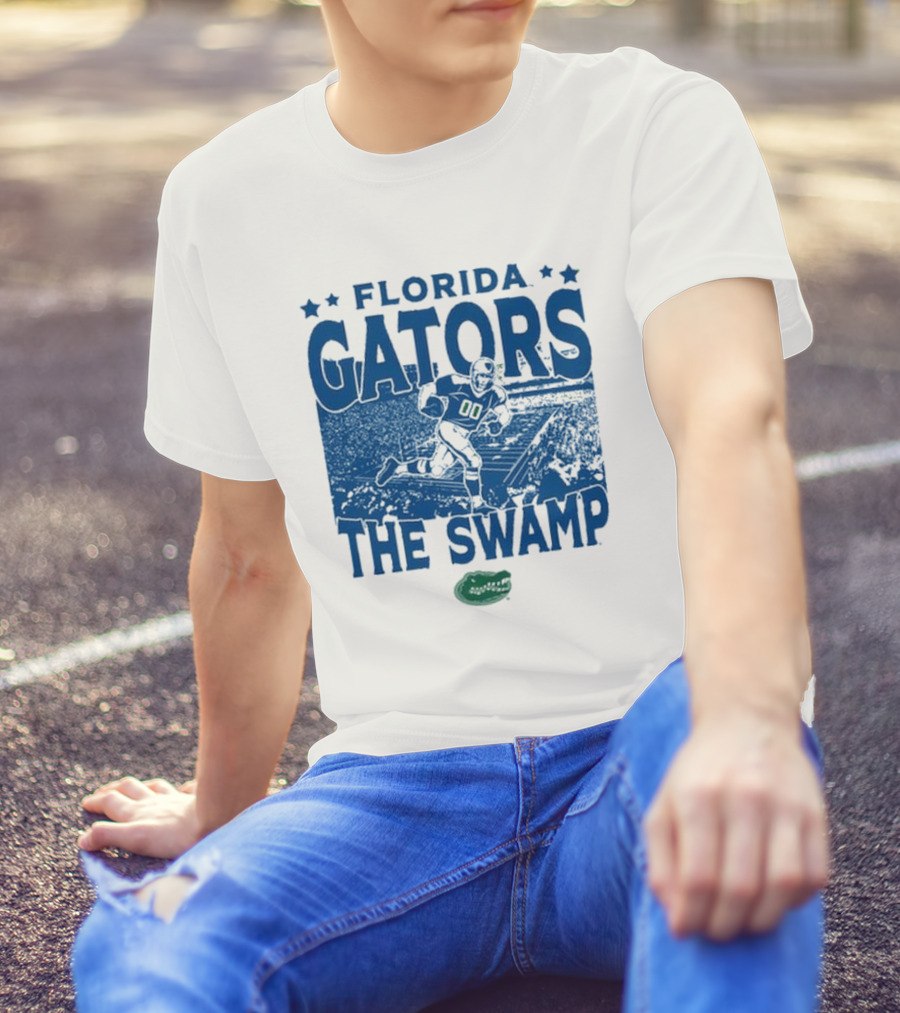 Florida Gators The Swamp Vintage Stadium Football Player Gameday T-Shirt