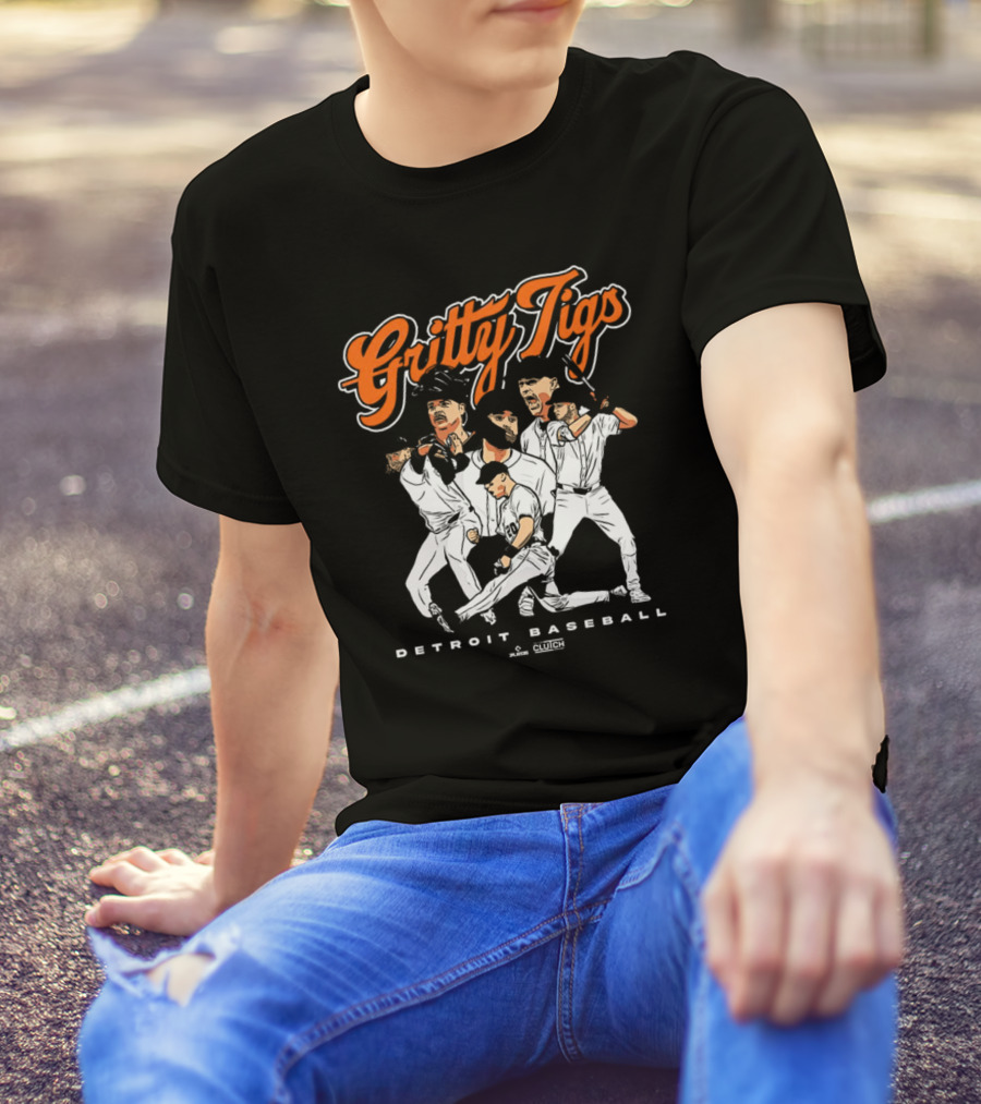 Gritty Tigs Detroit Baseball MLB 2024 Painting T-Shirt