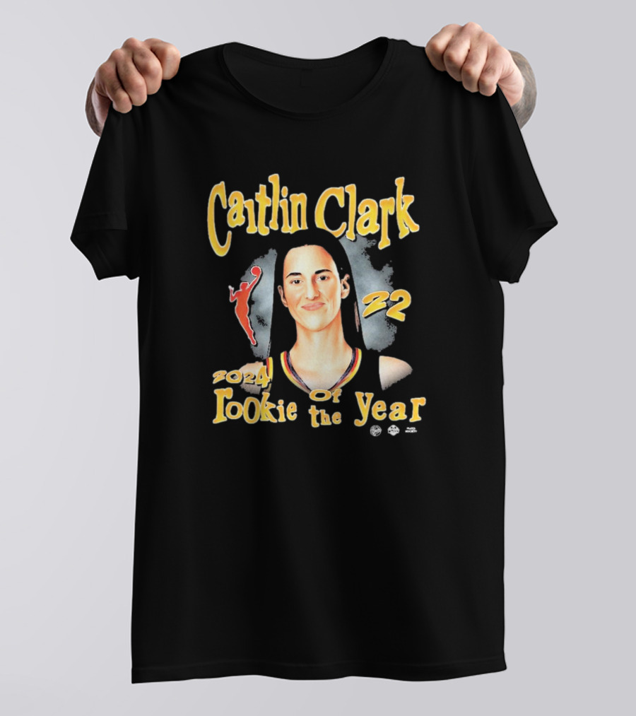 Caitlin Clark 22 Indiana Fever WNBA 2024 Rookie Of The Year T-Shirt