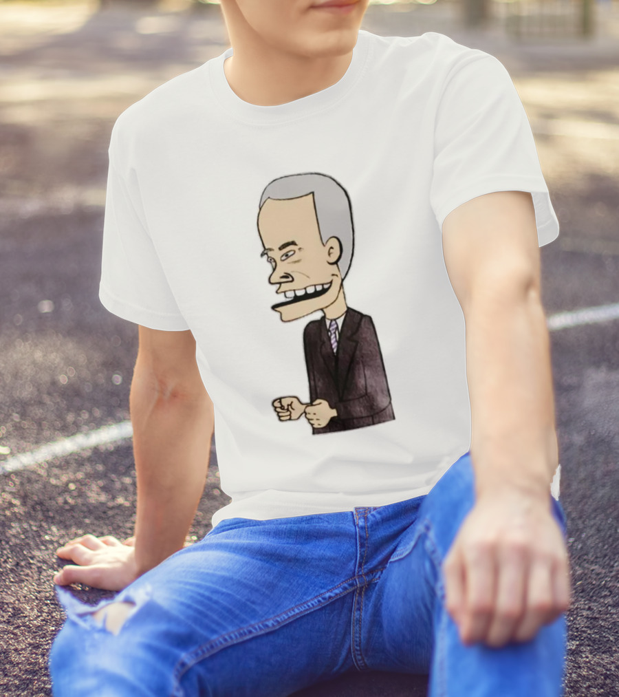 Joe Biden Beavis Political Caricature Mashup T-Shirt