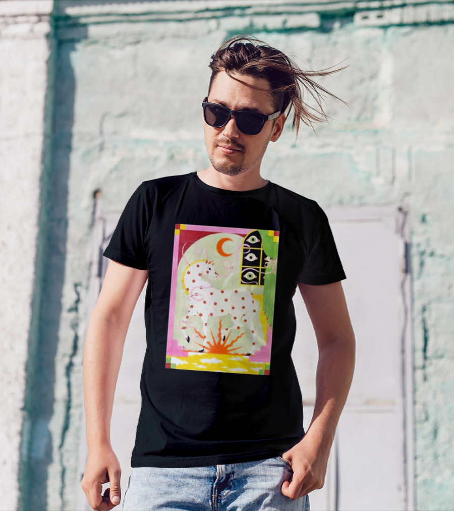 Khruangbin St Louis Missouri 2024 The Factory October 2 3 Psychedelic Unicorn Moon Sunburst T-Shirt