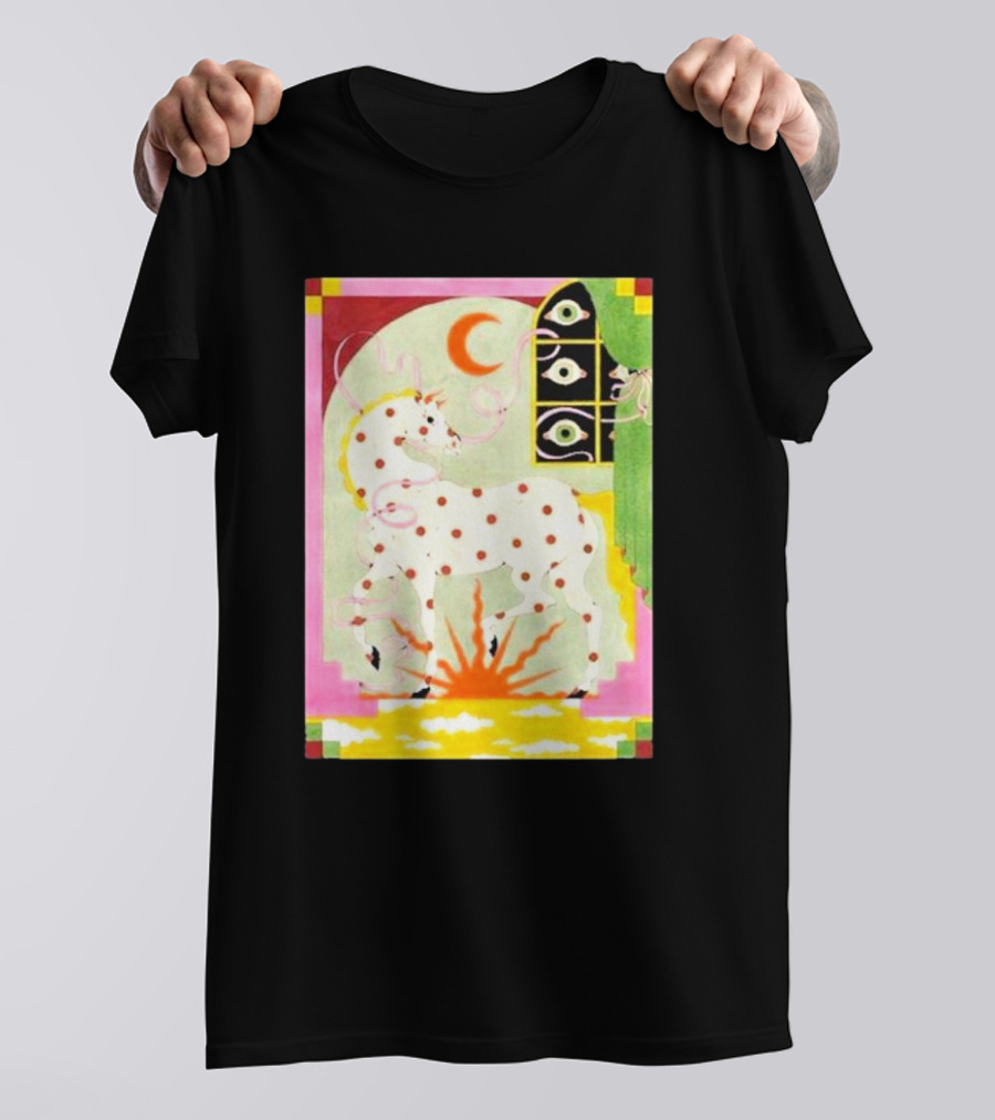 Khruangbin St Louis Missouri 2024 The Factory October 2 3 Psychedelic Unicorn Moon Sunburst T-Shirt