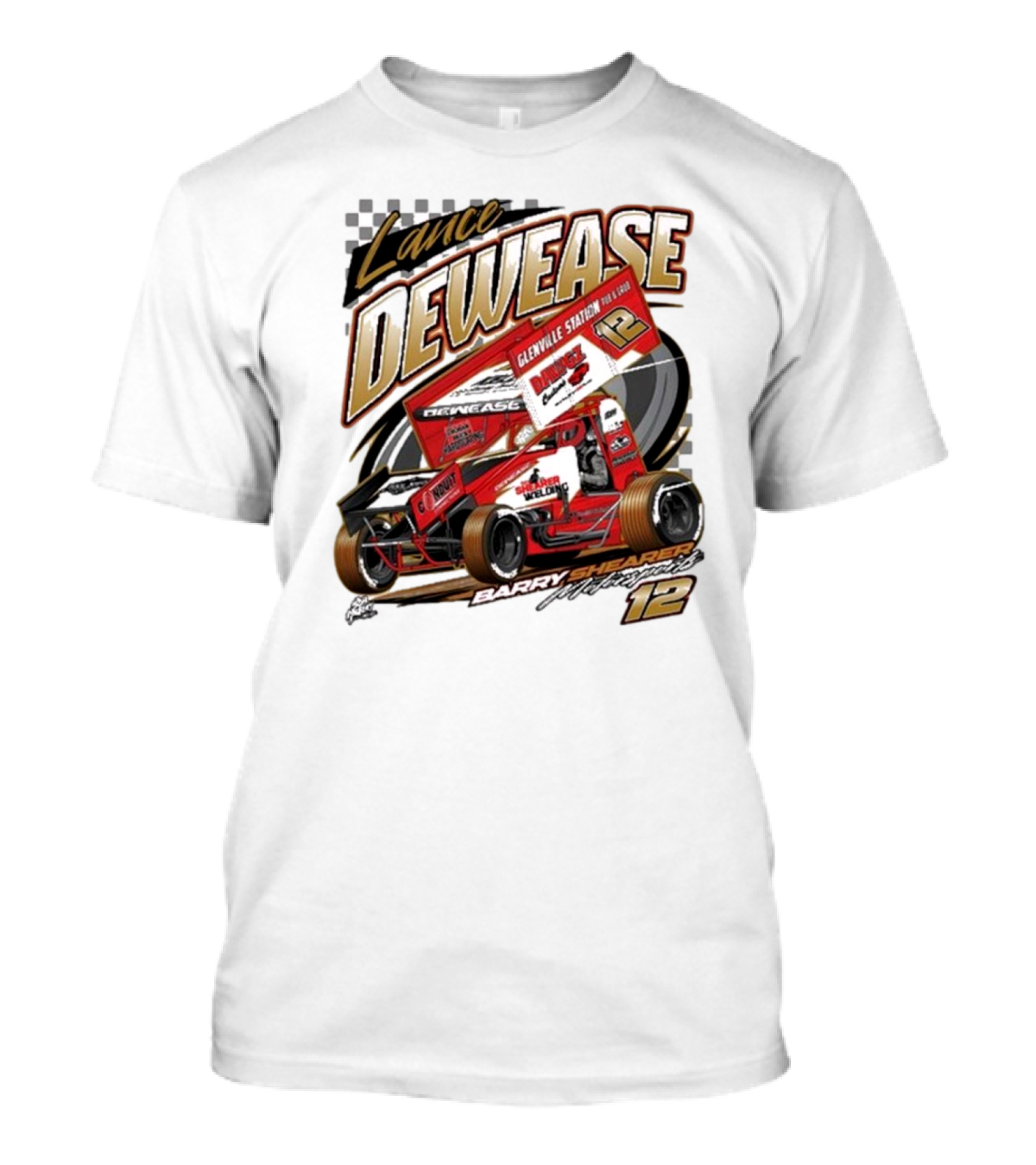 Lance Dewease 2024 Glenvale Station Barry Shearer Signature 12 Racing T-Shirt