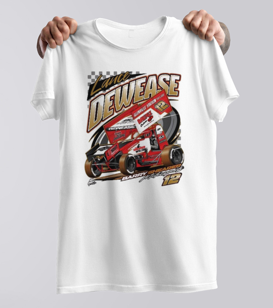 Lance Dewease 2024 Glenvale Station Barry Shearer Signature 12 Racing T-Shirt