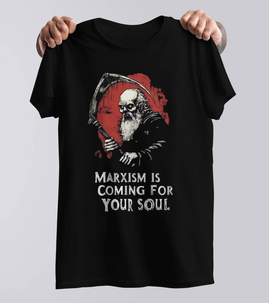 Marxism Is Coming For Your Soul Halloween 2024 Grim Reaper T-Shirt