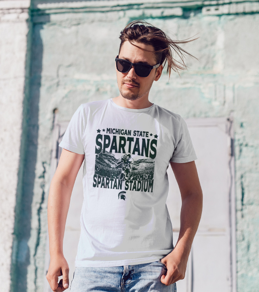 Michigan State Spartans Spartan Stadium Vintage Gameday T-Shirt
