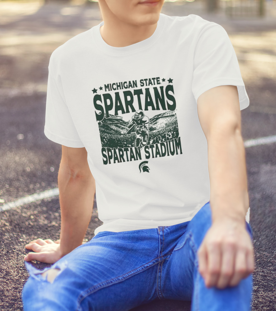 Michigan State Spartans Spartan Stadium Vintage Gameday T-Shirt