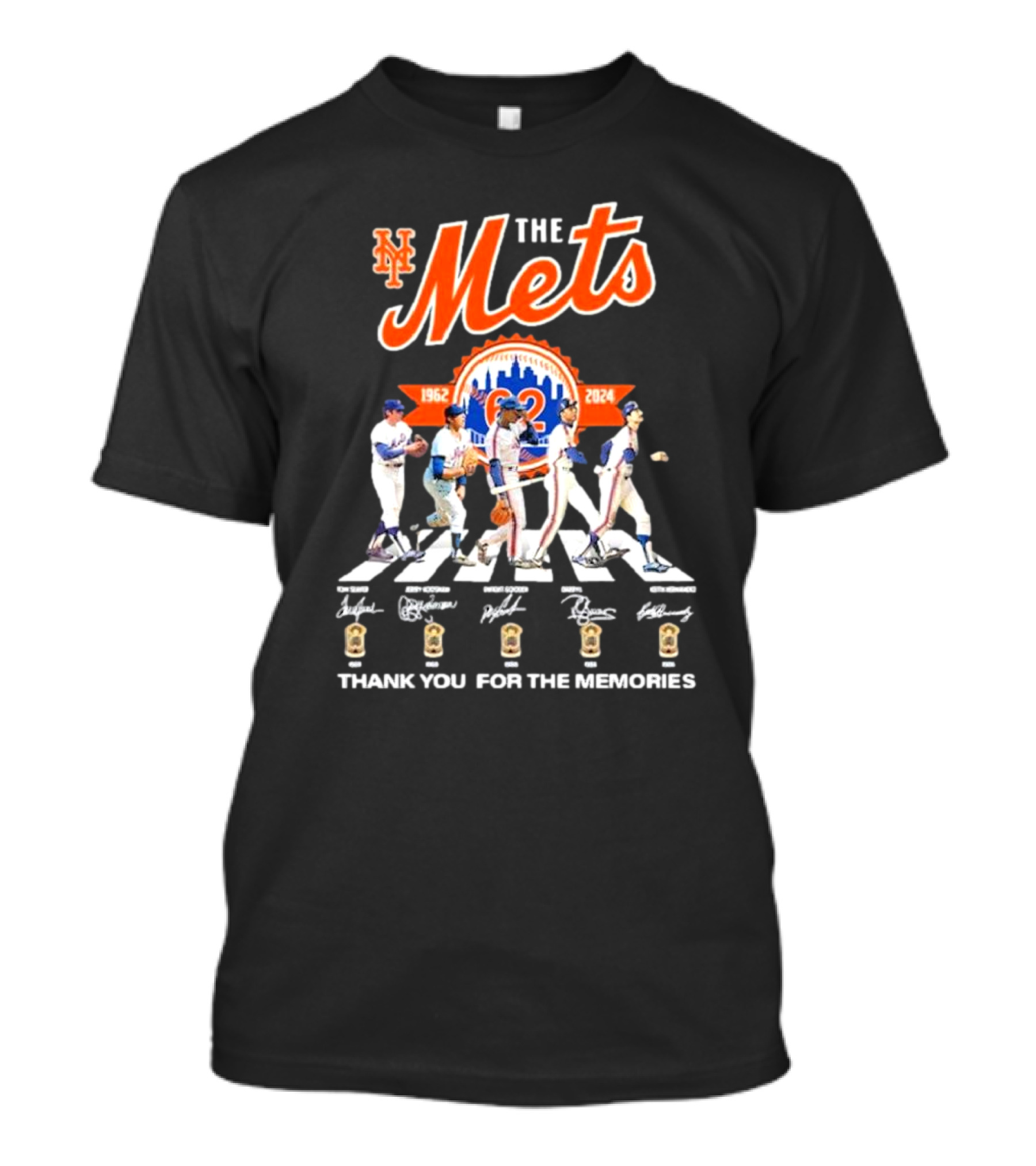 New York Mets 1962-2024 The Mets Thank You For The Memories T-Shirt