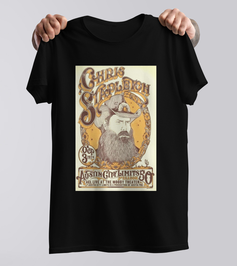 Chris Stapleton Live At Austin City Limits ACL Moody Theater October 3 T-Shirt