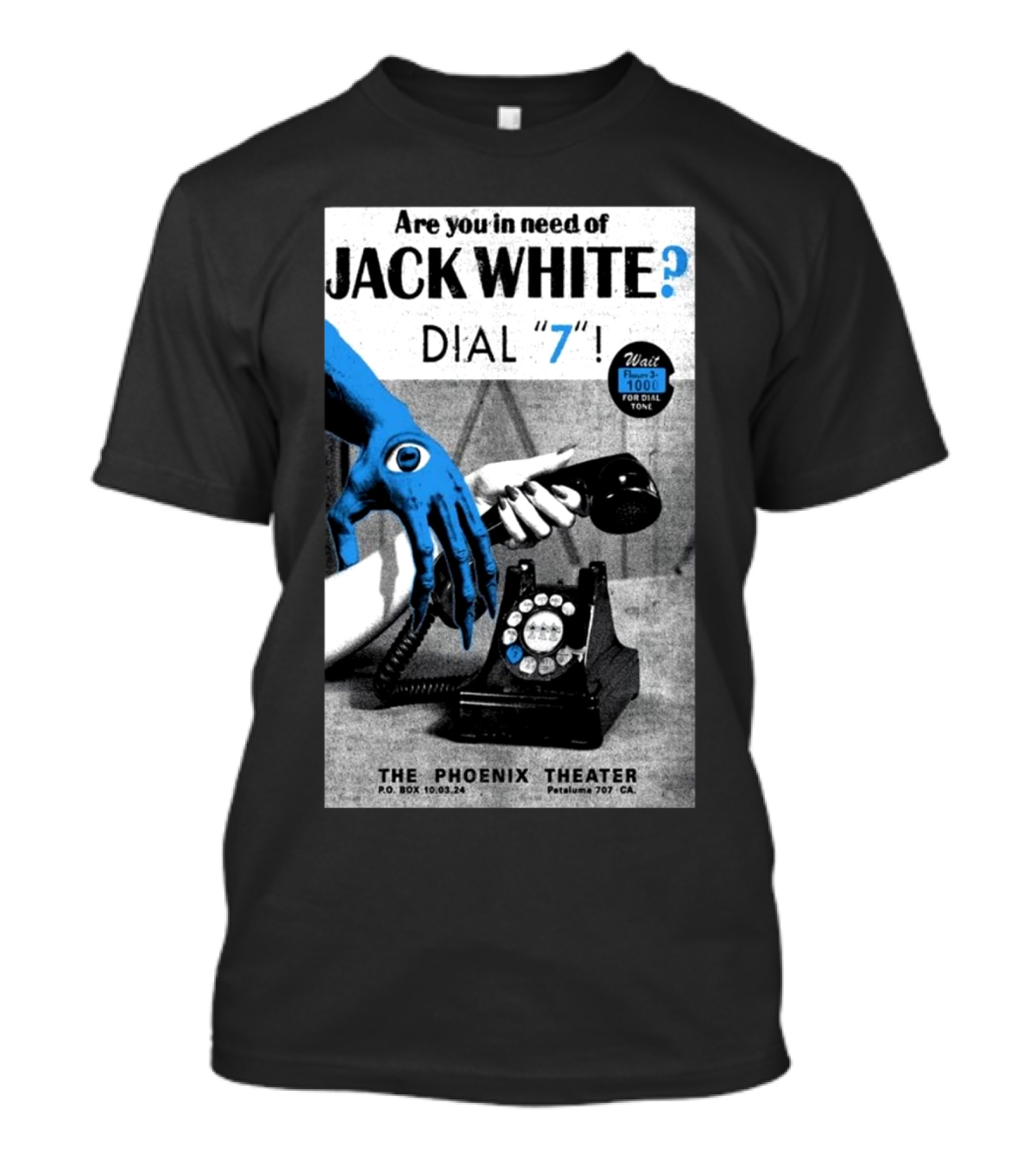 Jack White Dial 7 Tour October 3 2024 The Phoenix Theater Petaluma CA T-Shirt