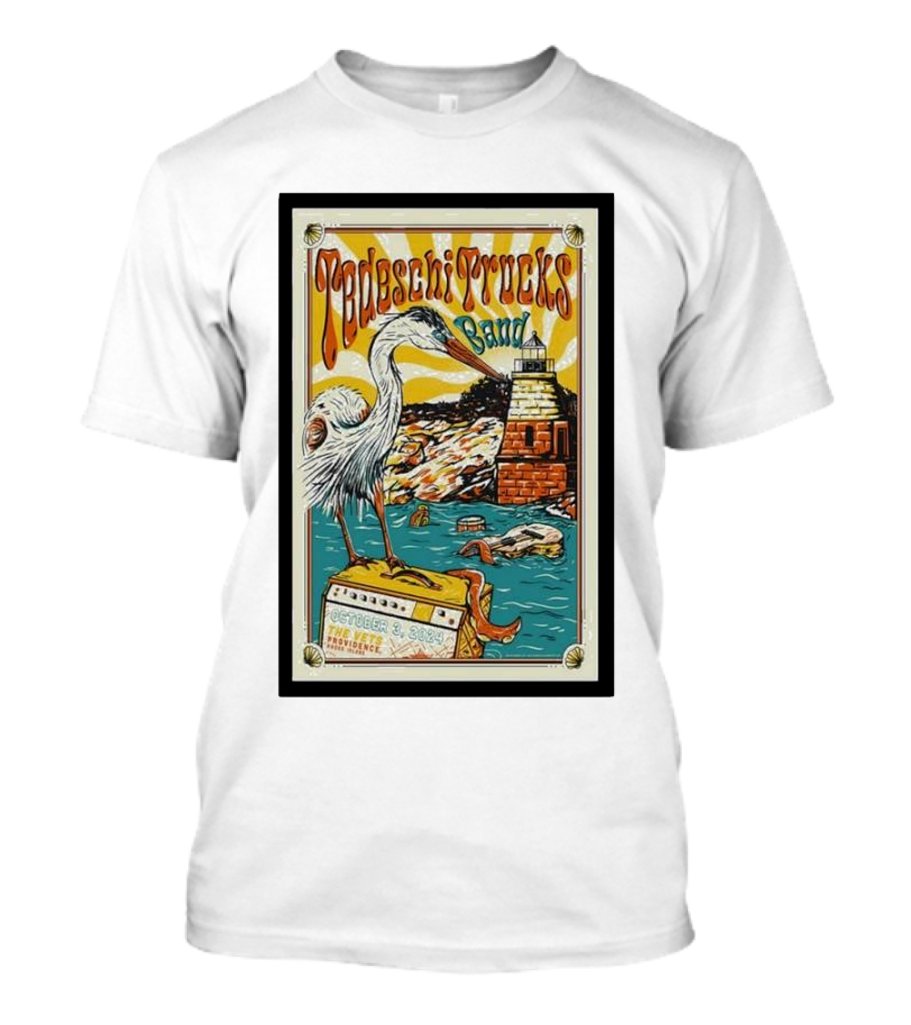 Tedeschi Trucks Band Lighthouse Concert October 3 2024 The Vets Providence Rhode Island T-Shirt