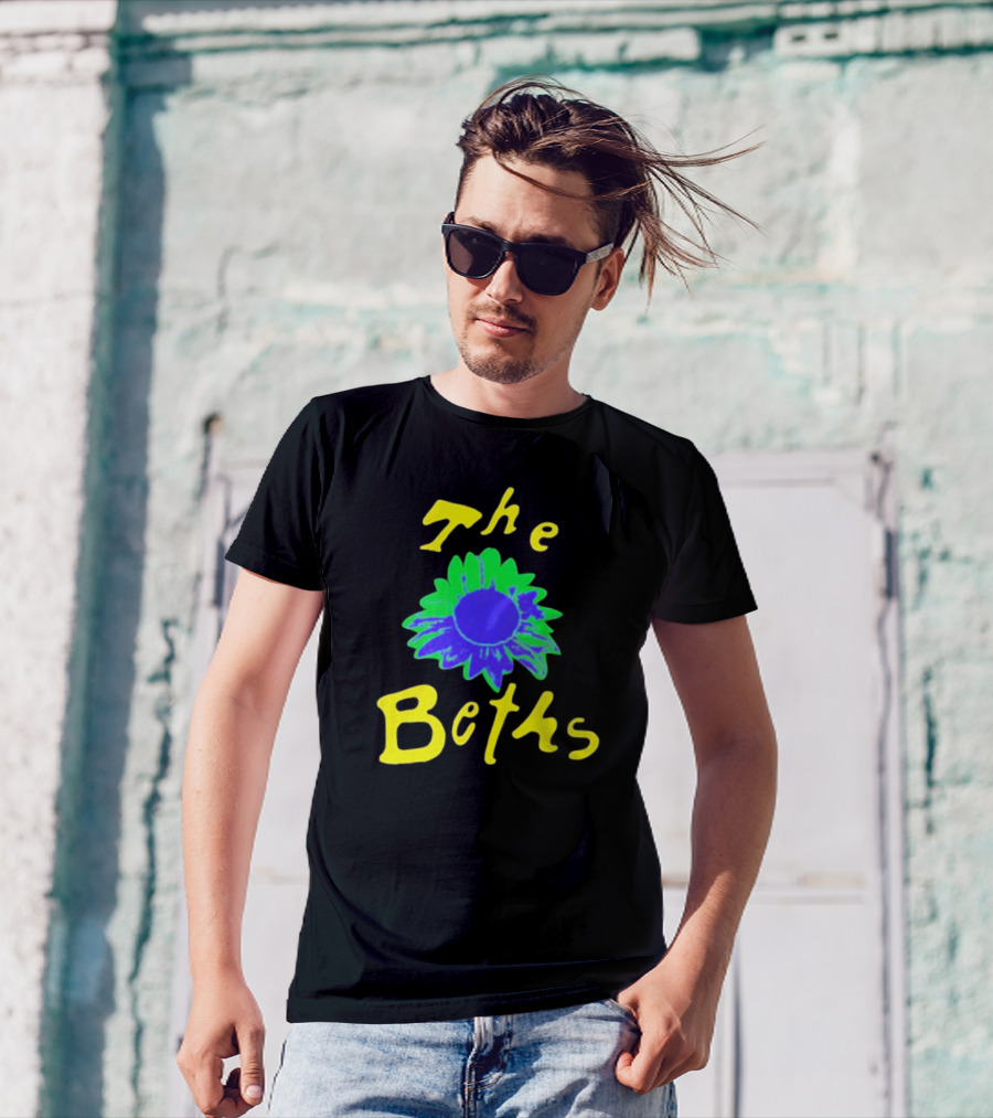 The Beths Bright Blue Green Flower T-Shirt